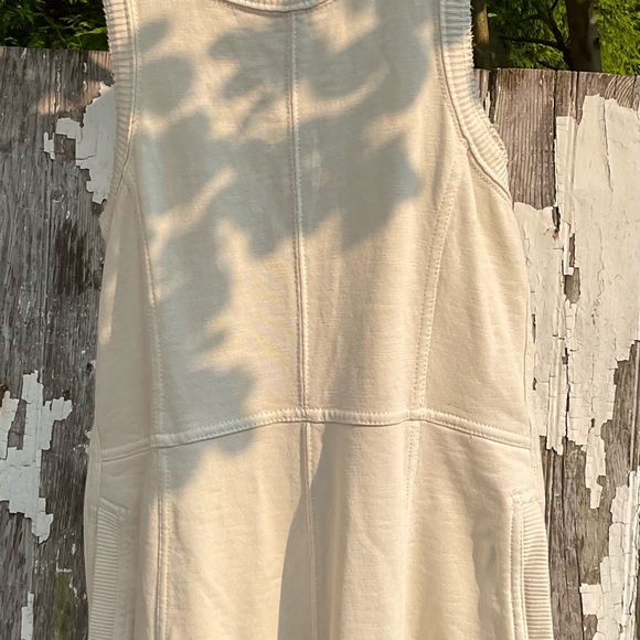 Anthropologie daily practice horizon wide leg knit Jumpsuit in pearl - Picture 13 of 13